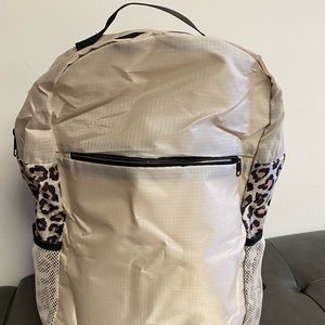 Nylon backpack.